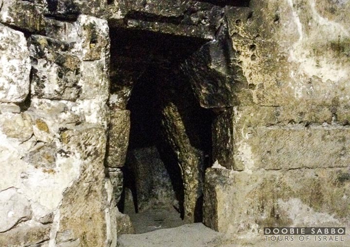 The burial cave at the Church of the Holy Sepulchre.