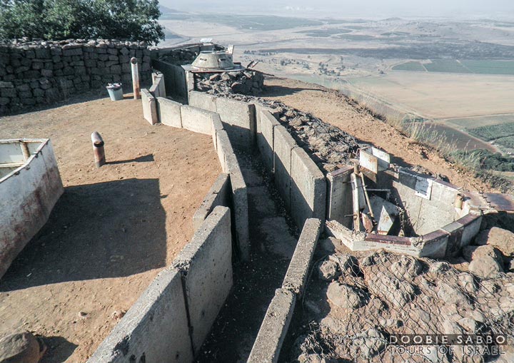 Bunkers in Golan Heights.